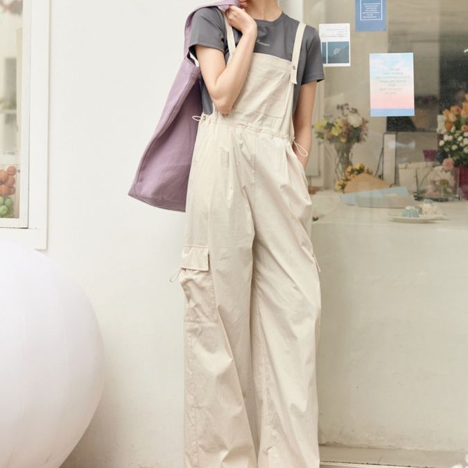 サロペット ゆったり着こなし楽ちんサロペット