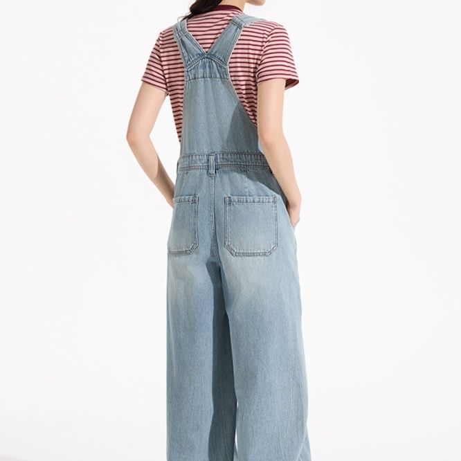 サロペット ゆったりワイドサロペット