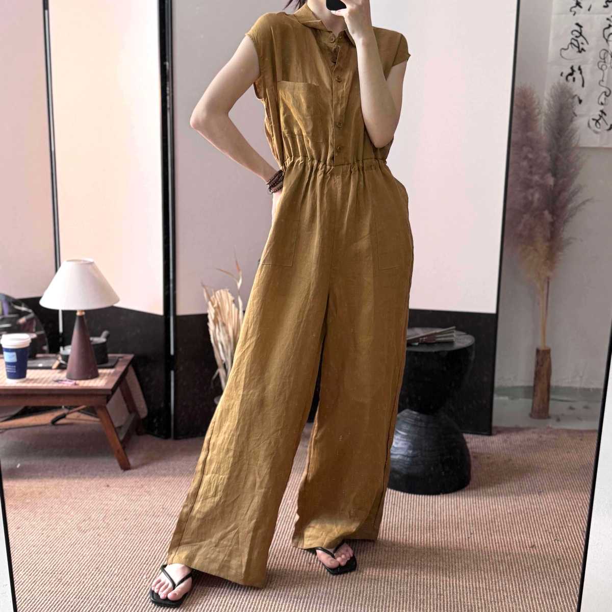 麻オーバーオールで夏を快適に過ごす8選