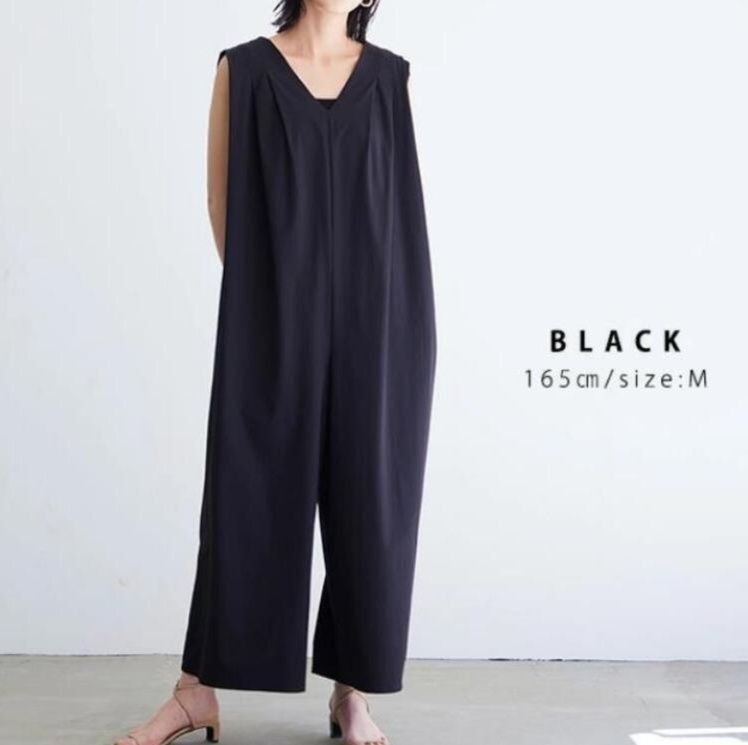 日系ゆったりサロペット サスペンダーズボン オールインワン