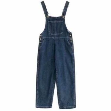 サロペット 大人カジュアルデニムハイウエストサロペット