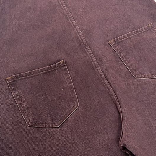 サロペット フロントボタンワイドシルエットオーバーオール