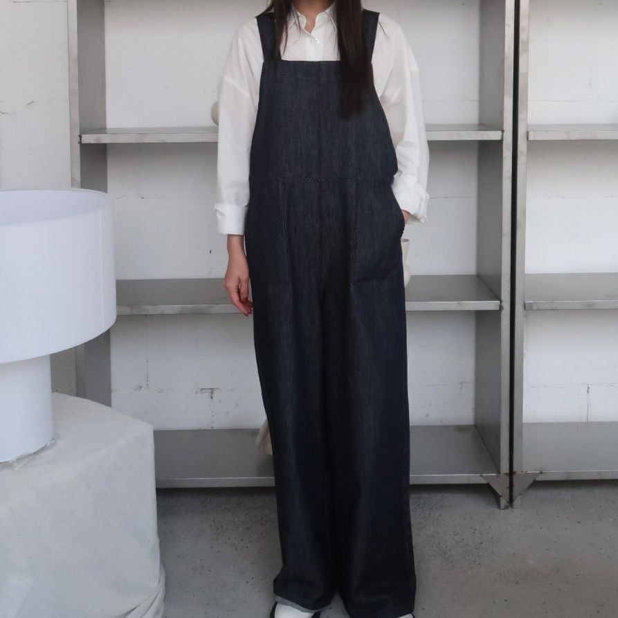 ワイドシルエットデニムサロペット