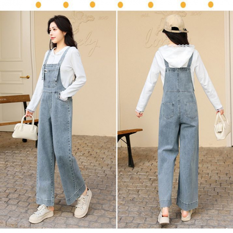 サロペット ゆったりワイドシルエットサロペット