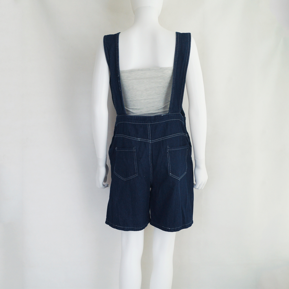 デニムサロペット レディース ショートパンツ カジュアル