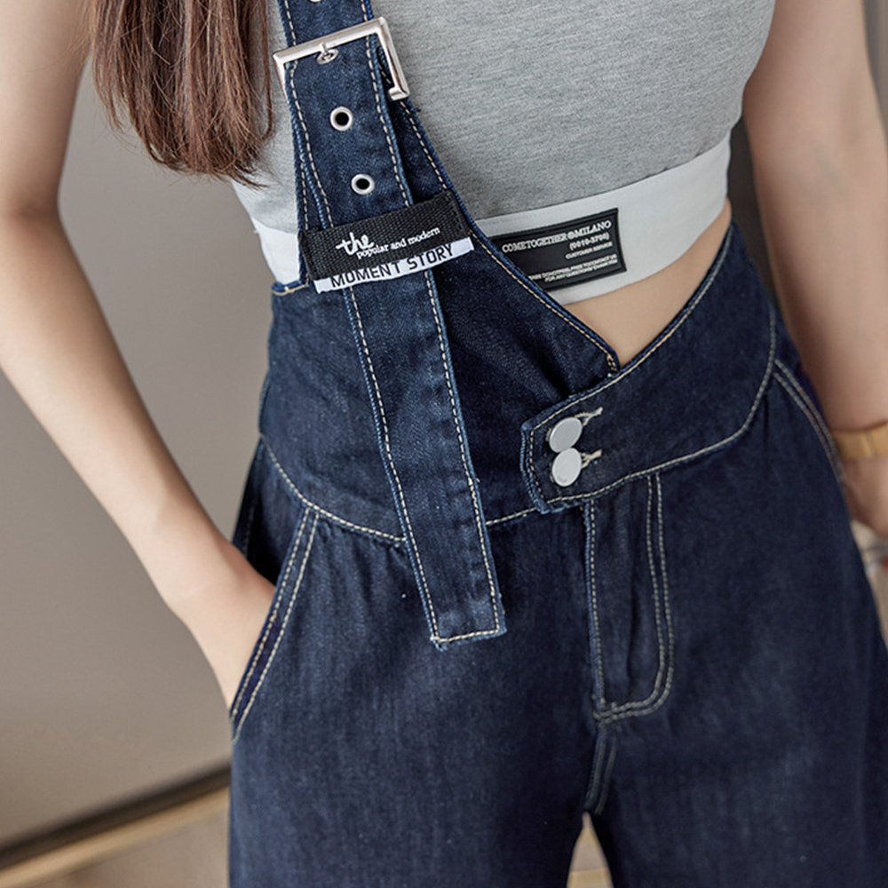 ワンショルダーサロペット ハーフ丈オーバーオール