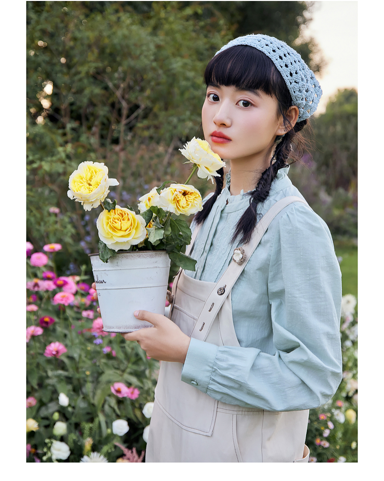 サロペット 花園サロペット ゆったりオーバーオール