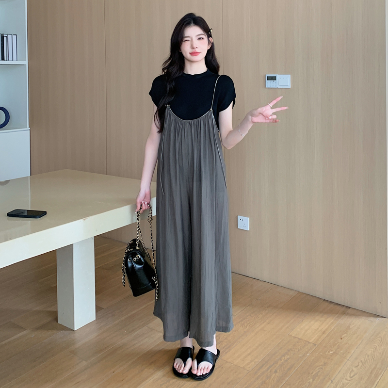 サロペット ゆったりシルエットマタニティサロペット