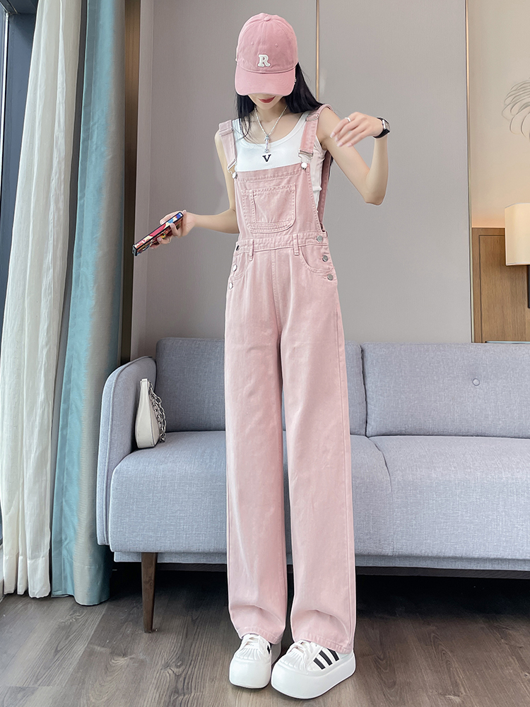 サロペット ゆったりワイド春夏サロペット
