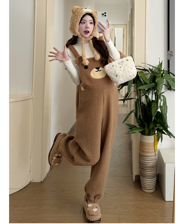 サロペット くまさんデザイン マタニティサロペット
