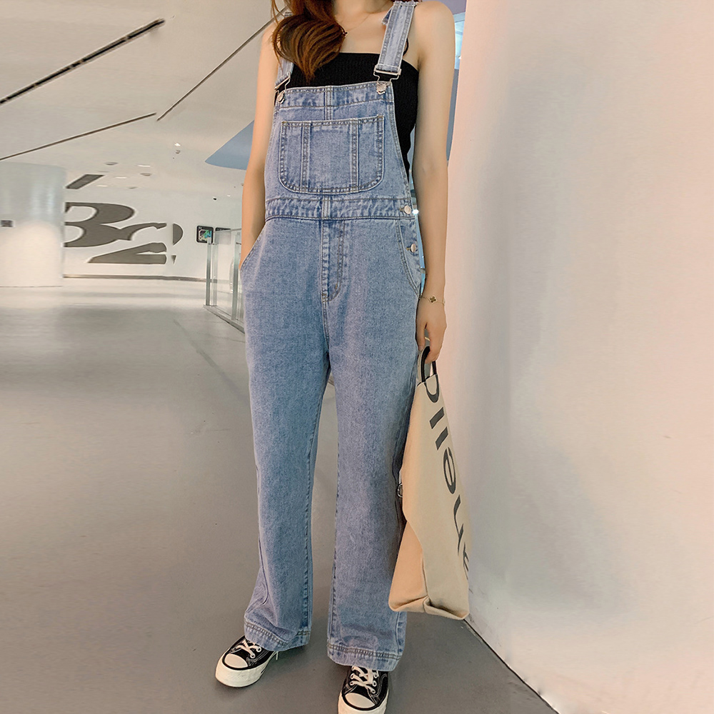 デニムサロペット レディース オーバーオール