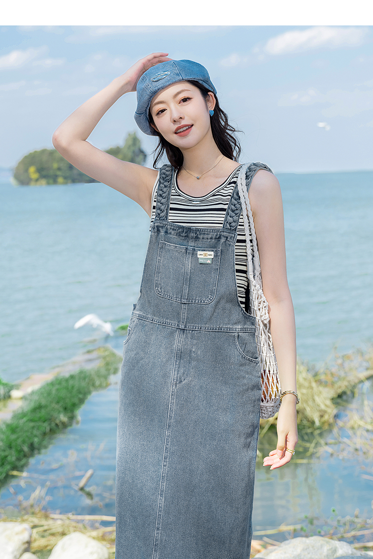 サロペット 海辺の休日サロペットワンピース
