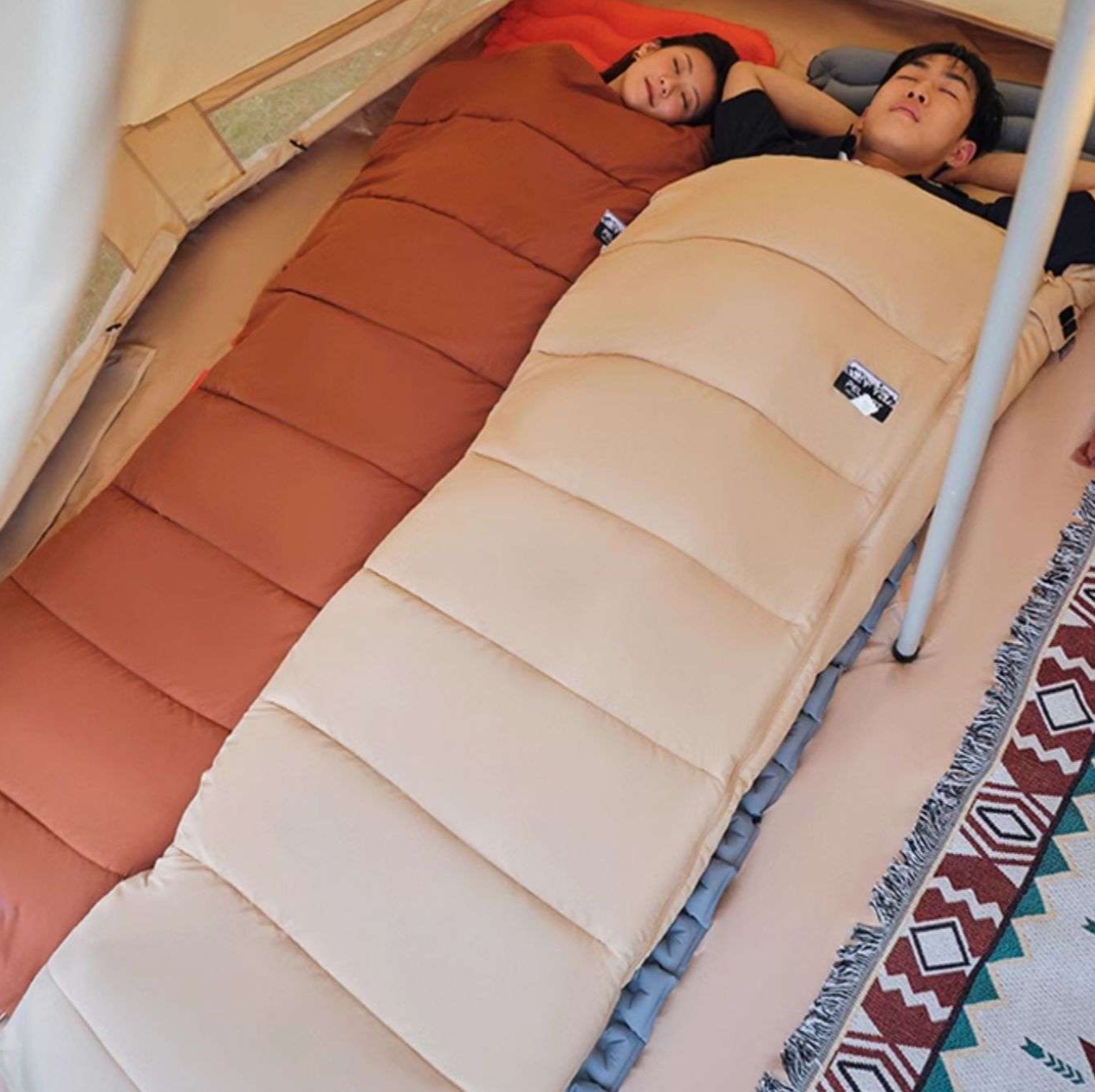 シュラフ 快適睡眠 信封式羽毛寝袋