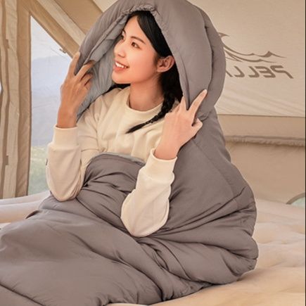 シュラフ ゆったり眠れる二人用連結寝袋