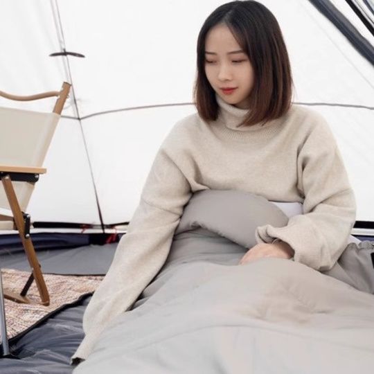 シュラフ 連結可能フード付き快眠シュラフ