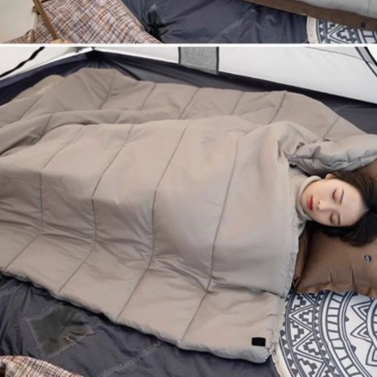 シュラフ 連結可能フード付き快眠シュラフ