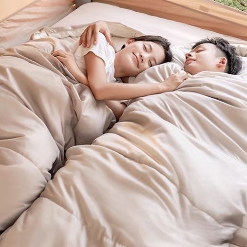 シュラフ ふかふか二人用連結シュラフ