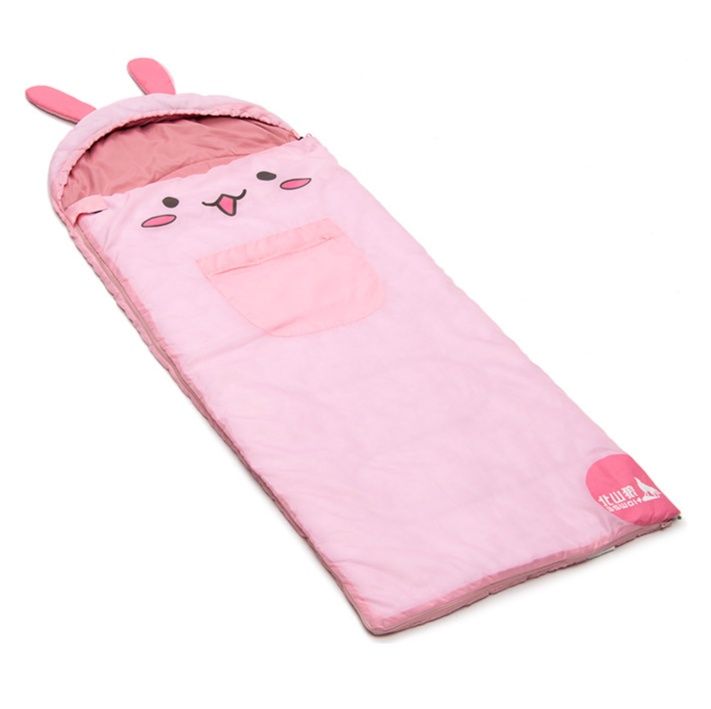 シュラフ 動物の顔デザイン封筒型子ども用寝袋
