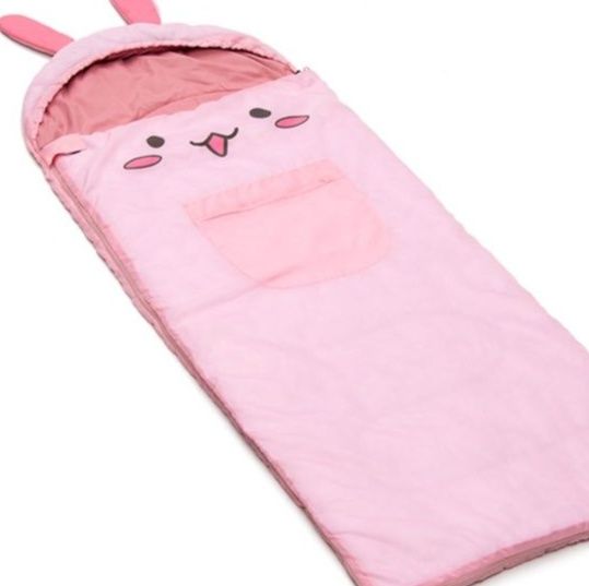 シュラフ 動物の顔デザイン封筒型子ども用寝袋