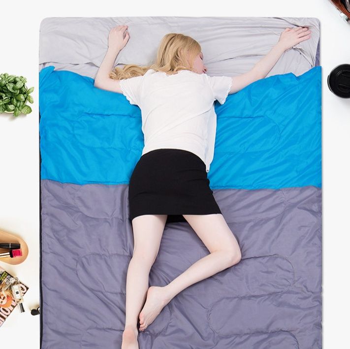 シュラフ 分離可能な2人用シュラフ 封筒型軽量寝袋