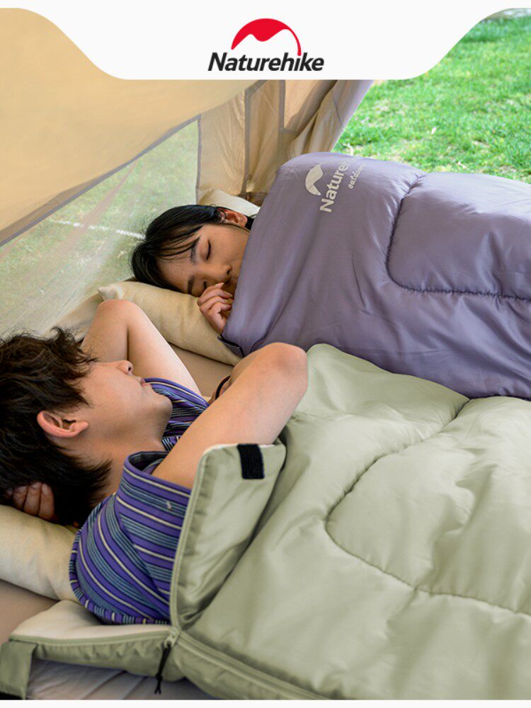 シュラフ 封筒型ダブルサイズ快適シュラフ