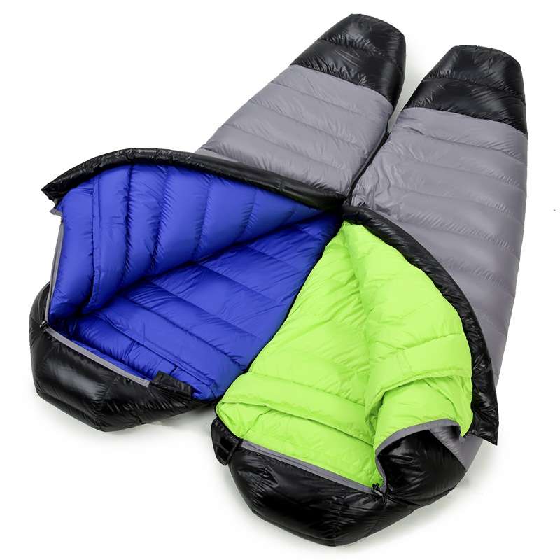 極寒対応マミー型シュラフ 冬山登山仕様