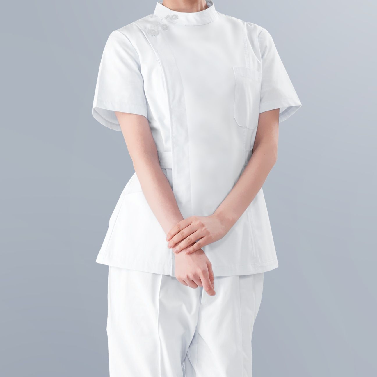 白衣 クラシック看護師制服 上下セット