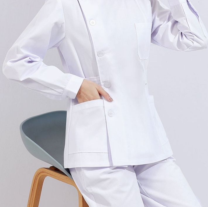 白衣 優美なシルエット医療ケーシー
