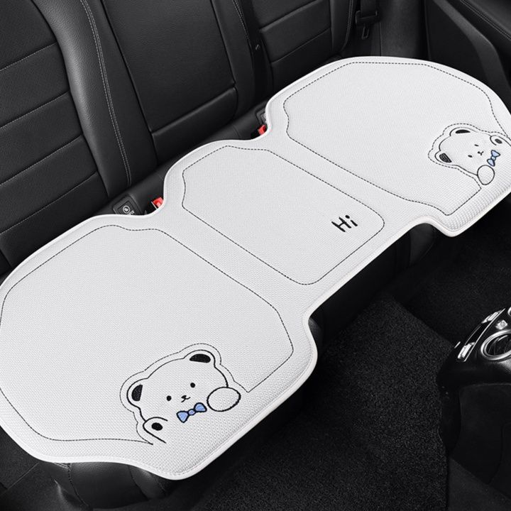 車シートカバー クマ柄刺繍入り後部座席シートカバー