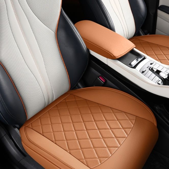 車シートカバー 高級菱格紋運転席シートカバー