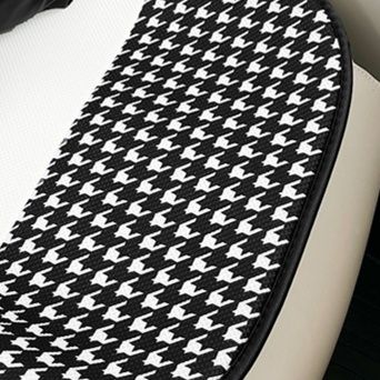 車シートカバー 千鳥格子柄プレミアムシートクッション