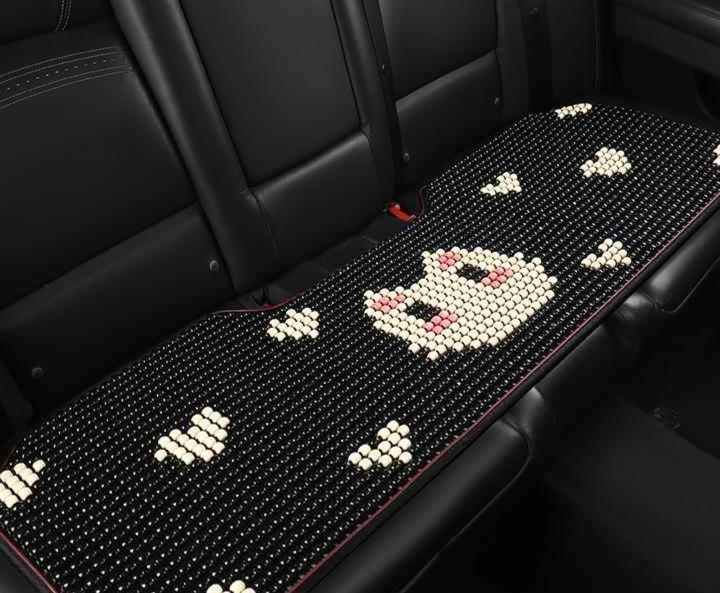 車シートカバー 可愛い動物柄ビーズ後部座席シート