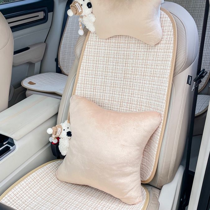 車シートカバー 優雅な格子柄シートカバー