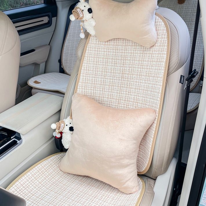 車シートカバー 優雅な格子柄シートカバー