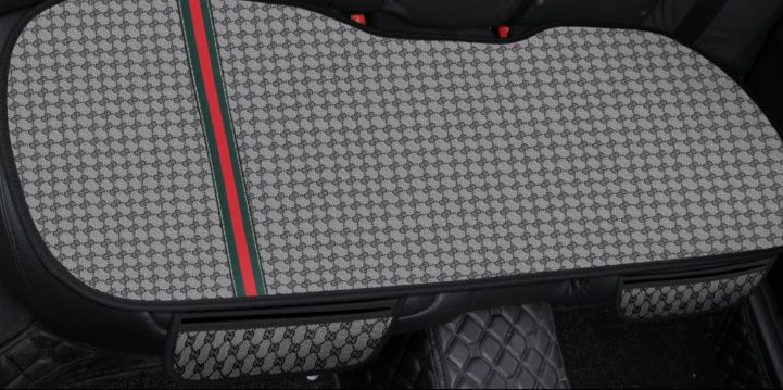 車シートカバー 格子柄 高級後部座席シートカバー