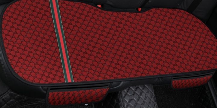 車シートカバー 格子柄 高級後部座席シートカバー