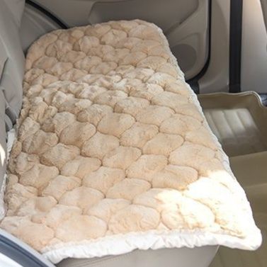 車シートカバー ふわもこキルト後部座席シート