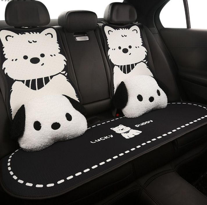 車シートカバー かわいい子犬デザイン後部座席カバー
