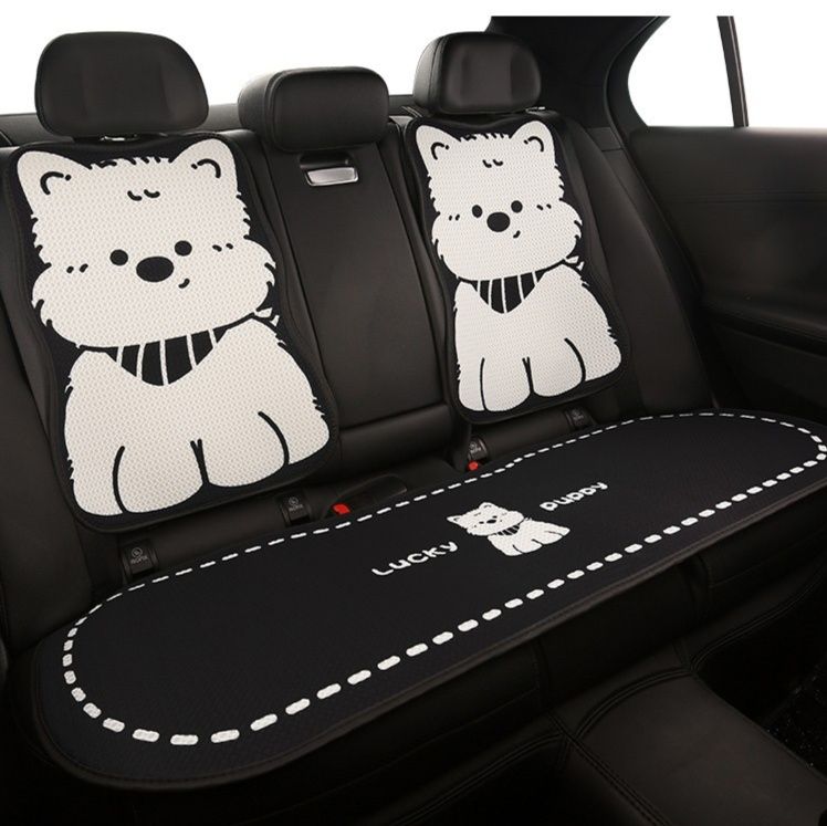 車シートカバー かわいい子犬デザイン後部座席カバー