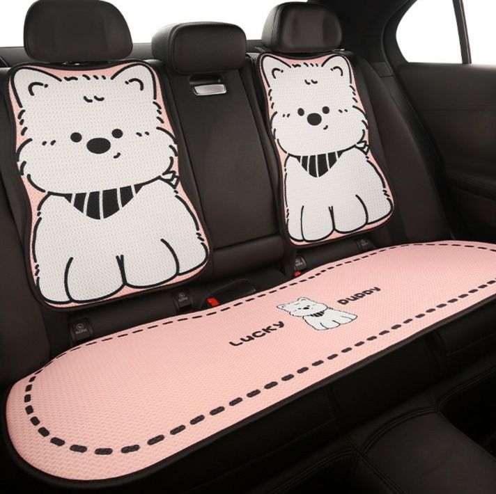 車シートカバー かわいい子犬デザイン後部座席カバー