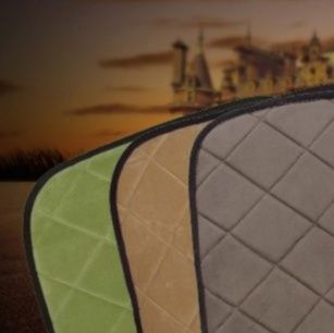 車シートカバー 保温短毛ダイヤキルティング座布団タイプ