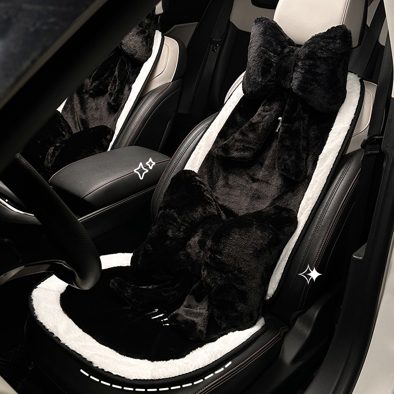 車シートカバー もこもこボア素材の高級感ある助手席専用シートカバー