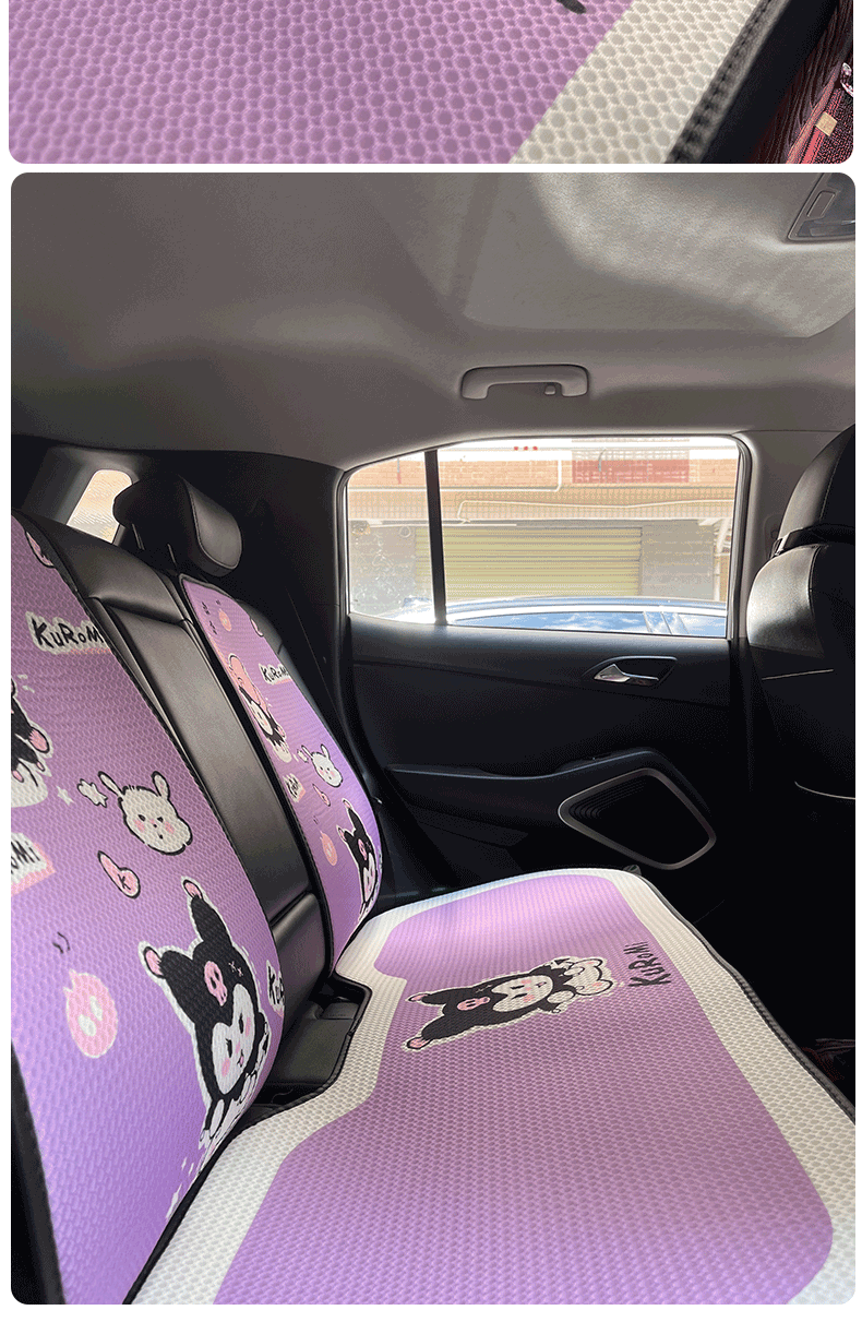 車シートカバー かわいい動物キャラクター後部座席カバー