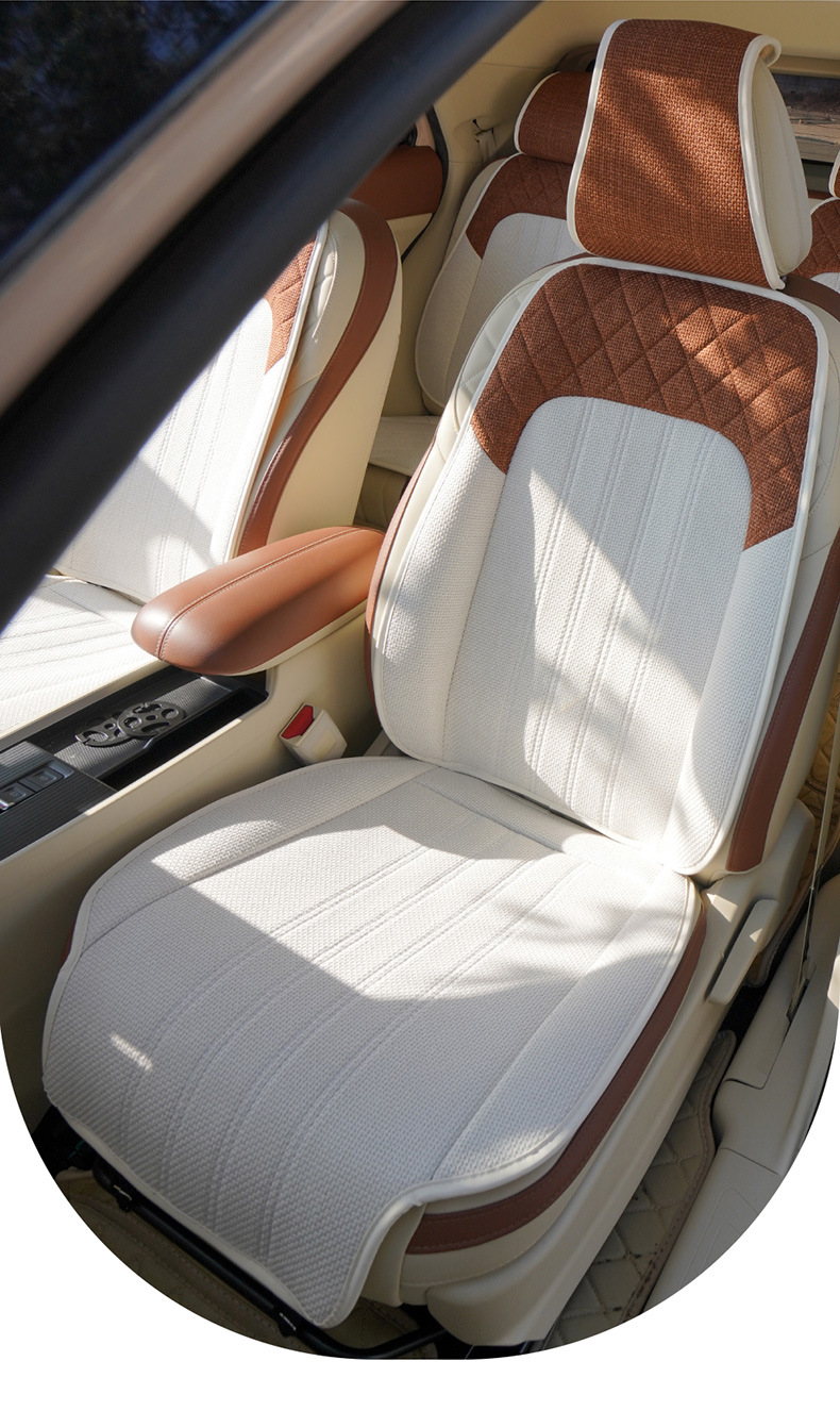 車シートカバー 可愛いリボン付き後部座席用高級車シートカバー