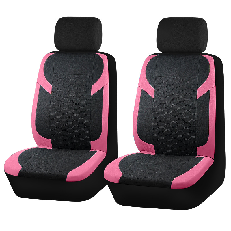 車シートカバー 六角形キルティング模様配色切替運転席用シートカバー