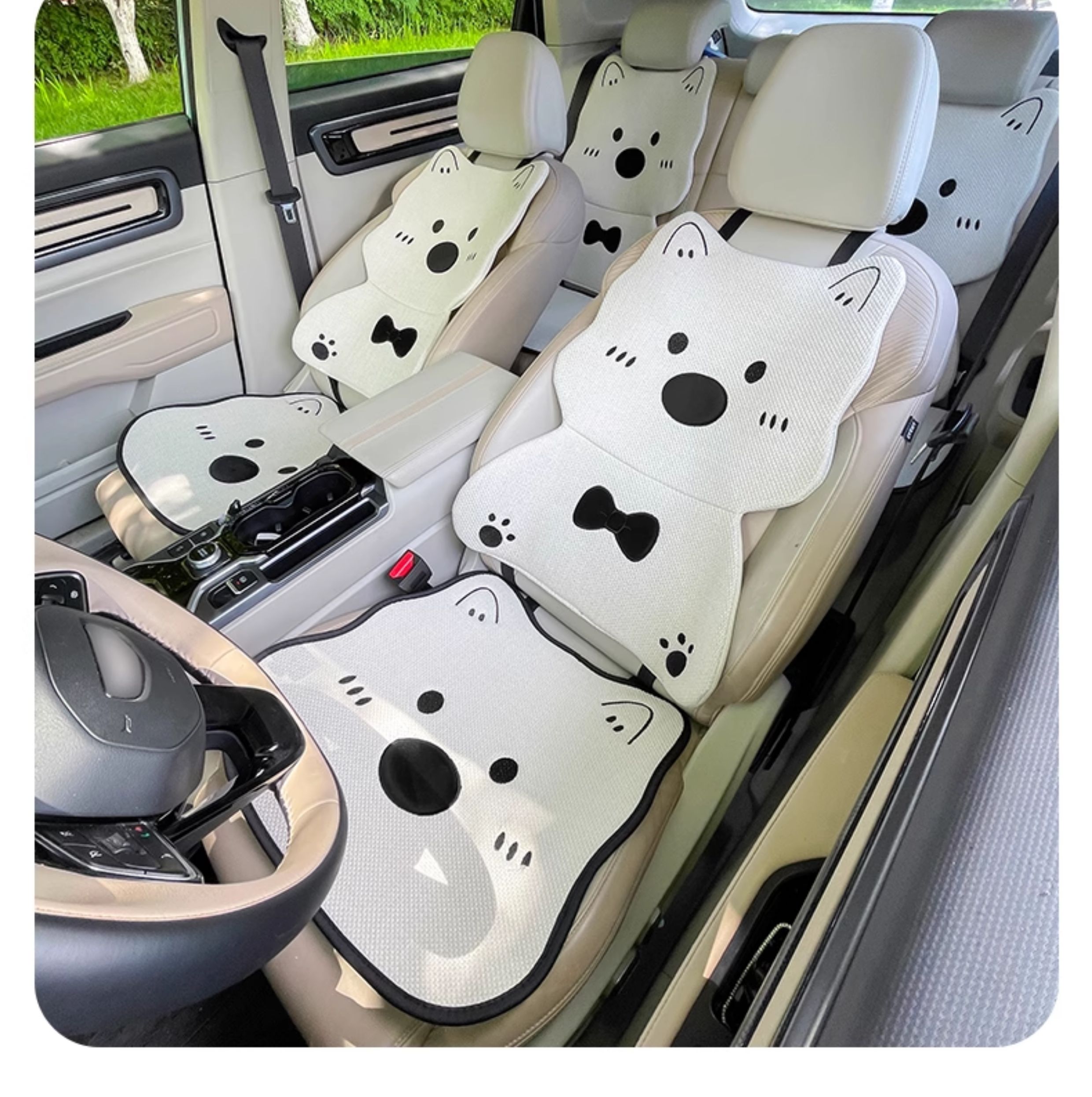 車シートカバー かわいい動物デザイン運転席シートカバー