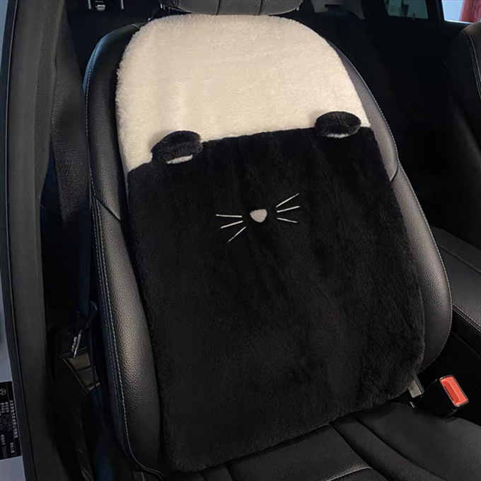 車シートカバー 猫の肉球デザイン もこもこ助手席用シートカバー