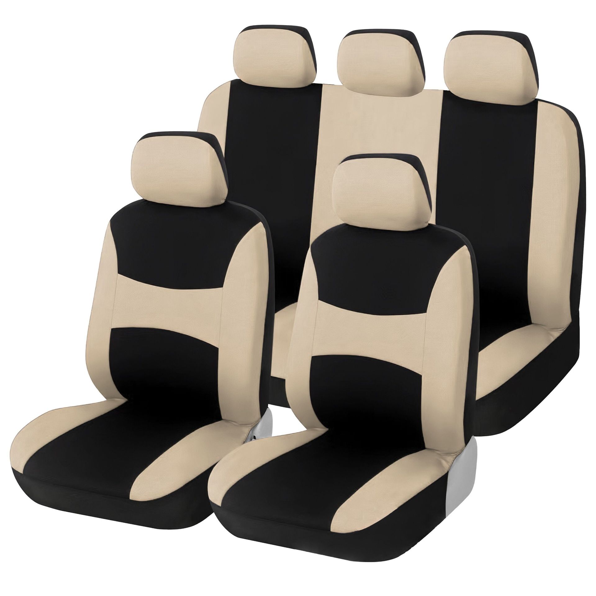 車シートカバー 配色切替デザイン車用フルセットシートカバー