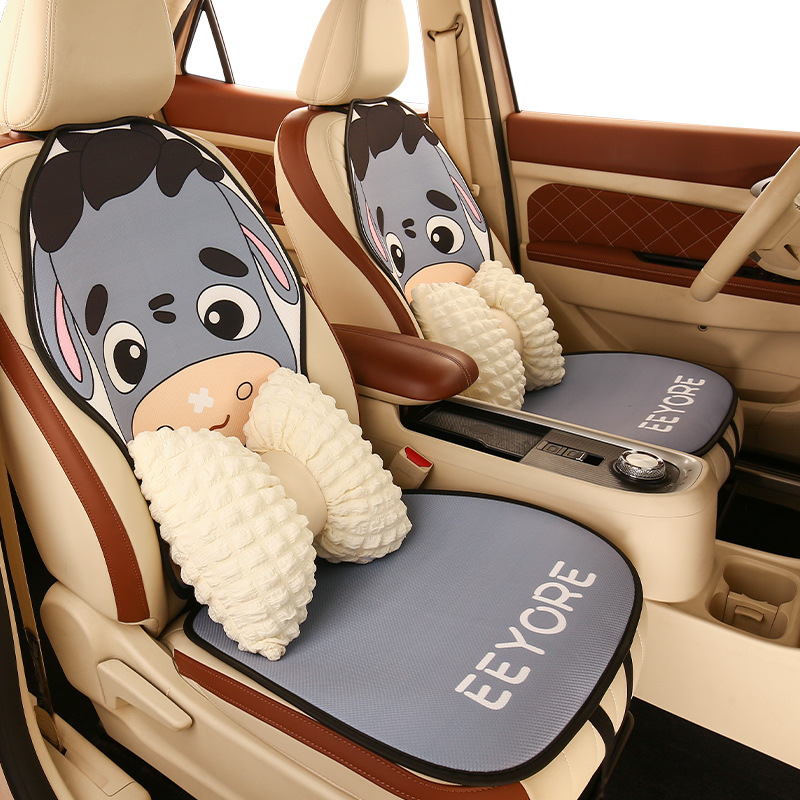 車シートカバー かわいいロバさん運転席カバー