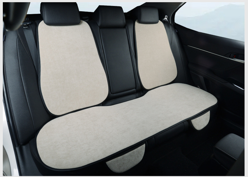 車シートカバー 冬用温暖ふわふわボア素材ネッククッション付き助手席専用カバー